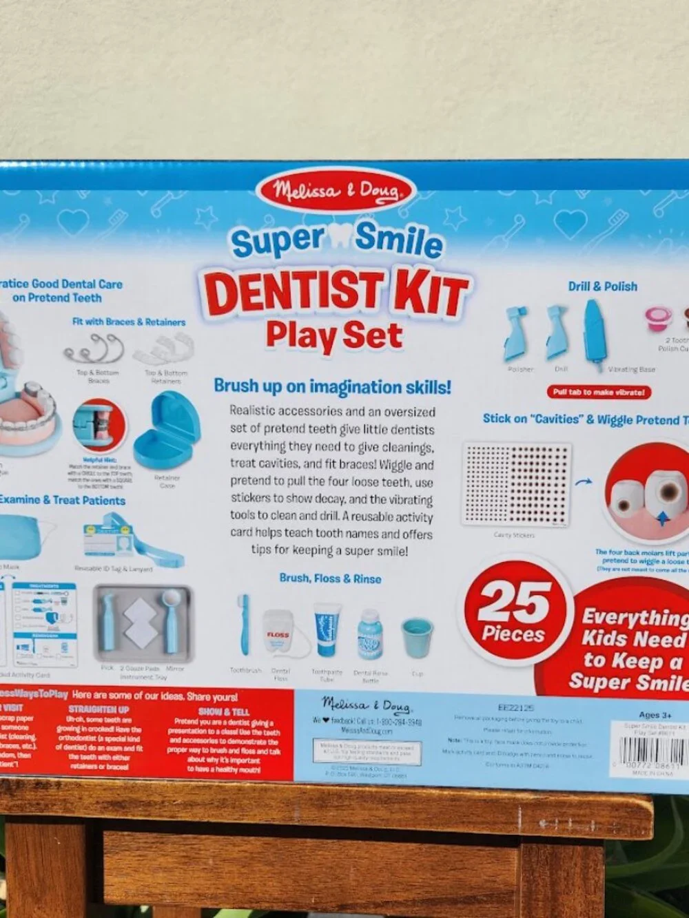 NEW Melissa & Doug Dentist Dental Pretend Play Teeth Set 25-piece Includes set o